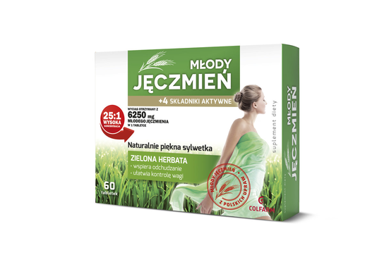 Młody Jęczmień 60 Tabletek Colfarm