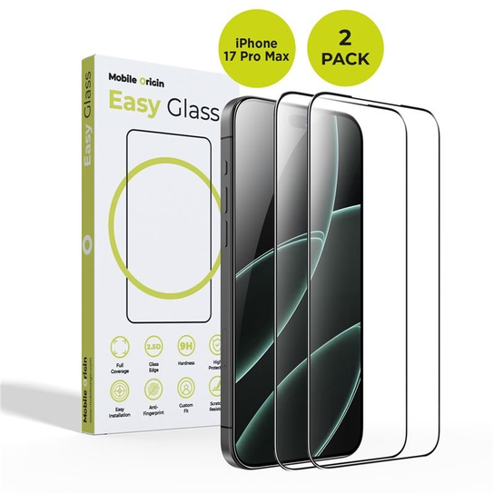 MOBILE ORIGIN EASYGLASS IPHONE 17 PRO MAX, 2 PACK Mobile Origin