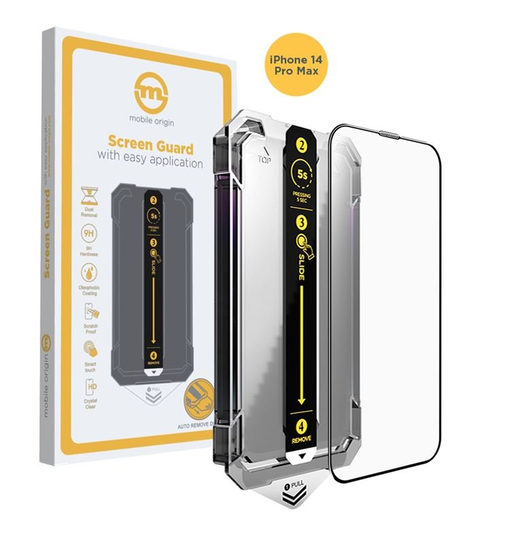 MOBILE ORIGIN SCREEN GUARD IPHONE 14 PRO MAX WITH EASY APPLICATION Mobile Origin