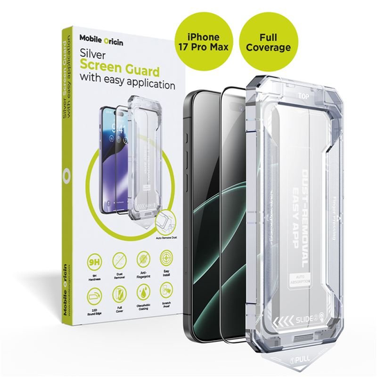 MOBILE ORIGIN SCREEN GUARD WITH EASY APPLICATION, IPHONE 17 PRO MAX Mobile Origin