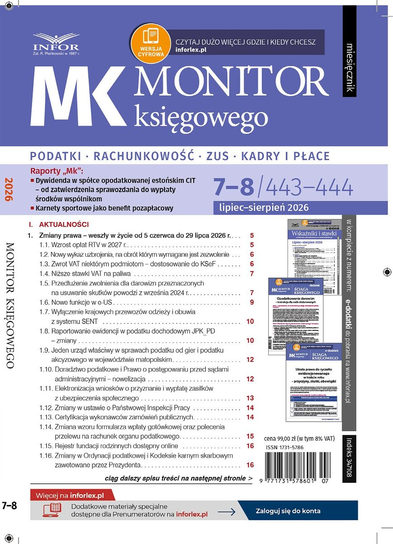 Monitor Księgowego INFOR Grupa