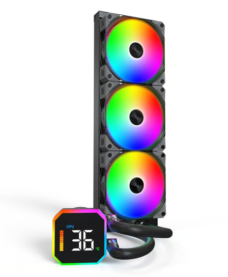 Montech HyperFlow Digital 360 Black zestaw AIO Montech