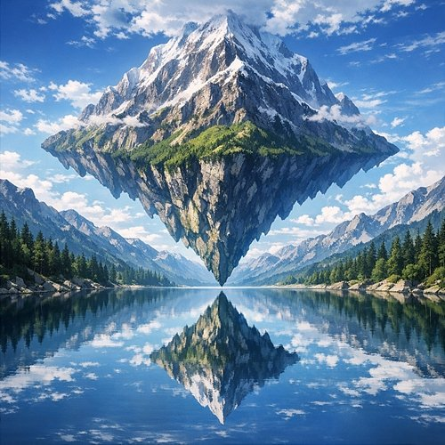 Mountain in Reverse Auric Spiral Drift