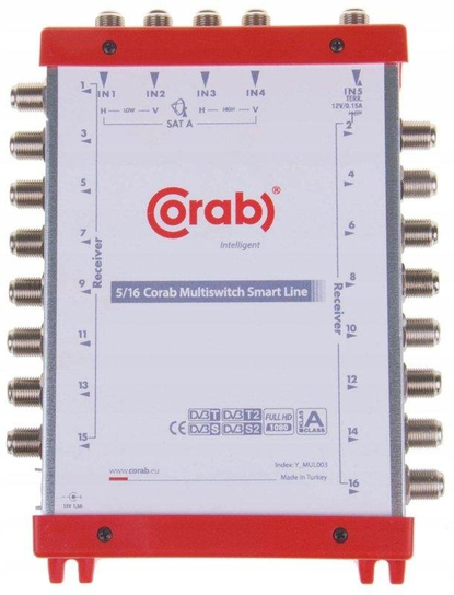 MultiSwitch 5/ 16 Wyjść Corab Satelita + Naziemna Corab