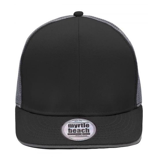Myrtle Beach Pro Mesh 6 Panel Cap (OS / Czarny) Myrtle Beach