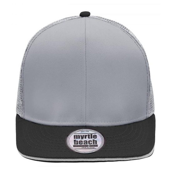 Myrtle Beach Pro Mesh 6 Panel Cap (OS / Jasnoszary) Myrtle Beach