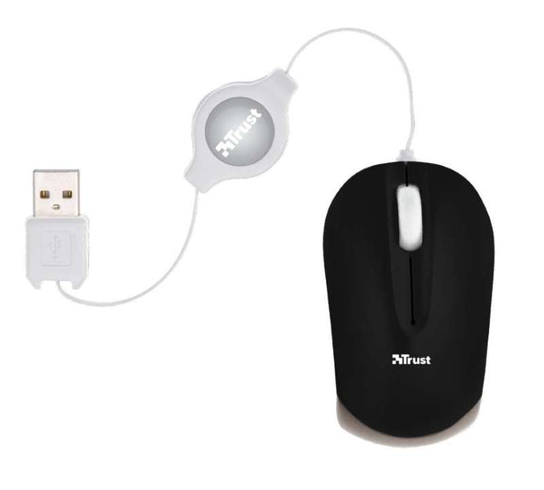 Mysz TRUST Nanou Retractable Micro Trust