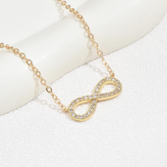 Naszyjnik Infinity Sparkle Gold Orvella