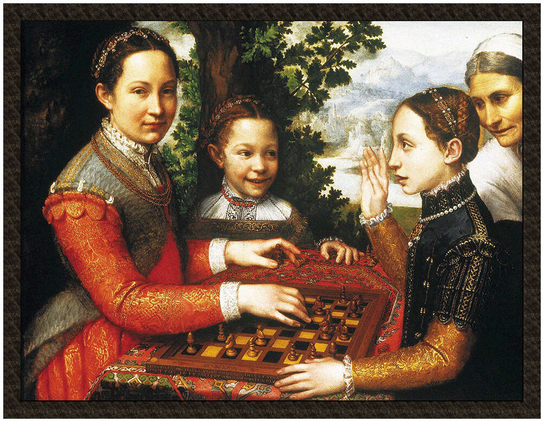Naszywka Gra w szachy Sofonisba Anguissola Szyjemy Sztukę