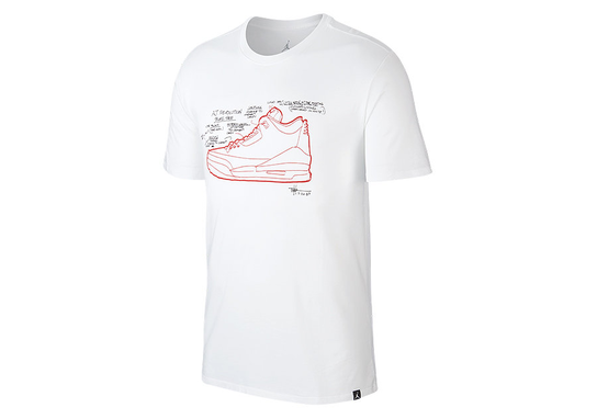 Nike Air Jordan Aj 3 Tee White Jordan