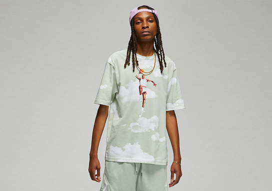 Nike Air Jordan Essential Statement 85 Aop Crew Tee Seafoam Jordan
