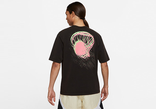 Nike Air Jordan Flight Essentials Washed Graphic Crew Tee Black Jordan