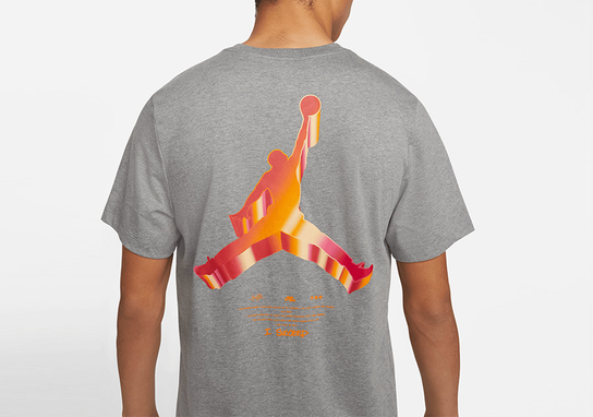Nike Air Jordan Jumpman 3D Crew Tee Carbon Heather Jordan