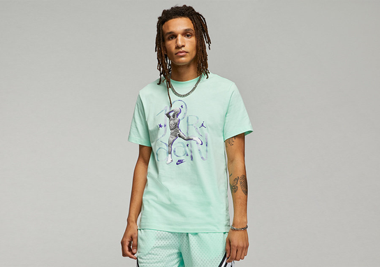 Nike Air Jordan Sport Dna Graphic Crew Tee Mint Foam Jordan