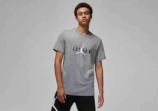 Nike Air Jordan Stretch Crew Tee Carbon Heather Jordan