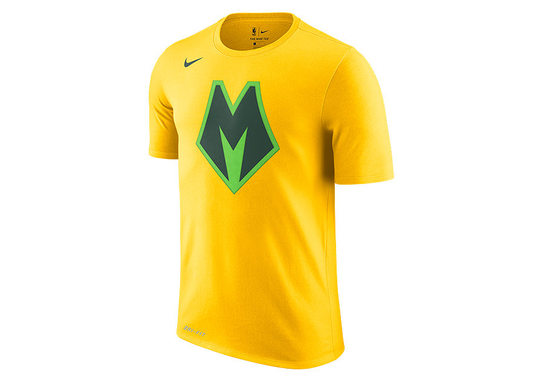 Nike Nba Milwaukee Bucks Dry Tee Amarillo Nike