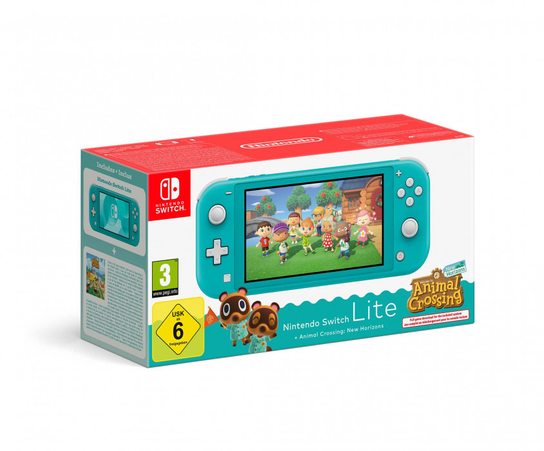 Nintendo Switch Lite Turquoise + ACNH bundle Nintendo
