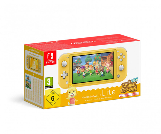 Nintendo Switch Lite Yellow + ACNH bundle Nintendo