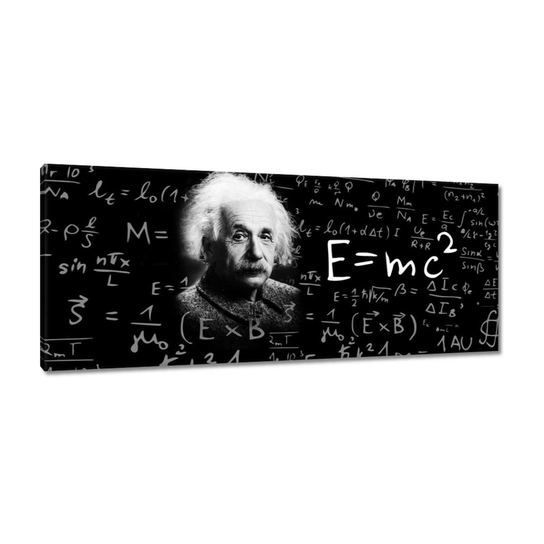 Obraz E=MC2 Albert Einstein, 100x40cm ZeSmakiem