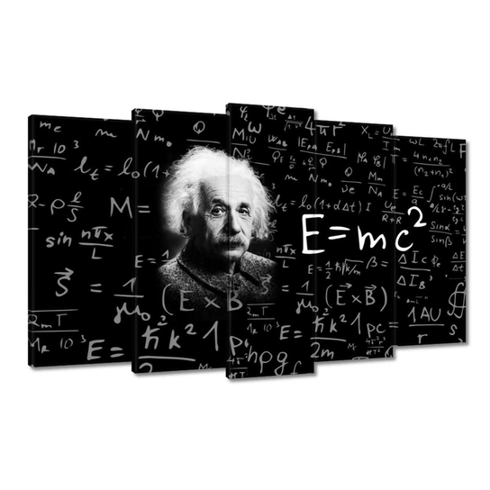 Obraz E=MC2 Albert Einstein, 100x60cm ZeSmakiem