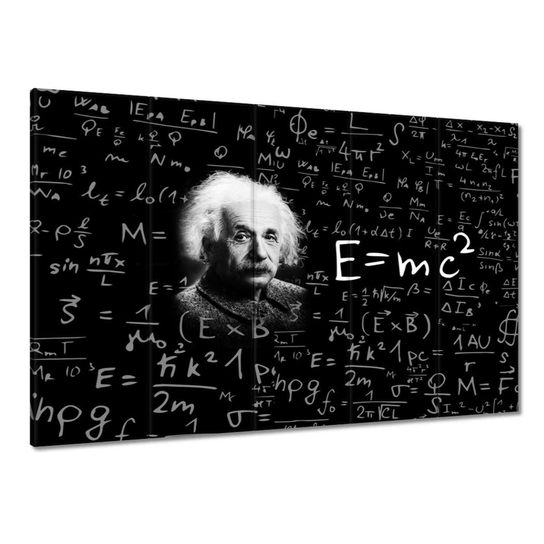 Obraz E=MC2 Albert Einstein, 100x70cm ZeSmakiem