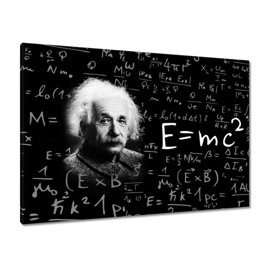 Obraz E=MC2 Albert Einstein, 100x70cm ZeSmakiem