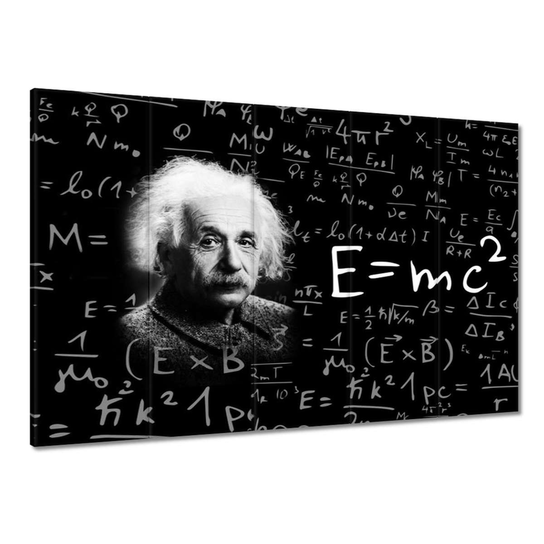 Obraz E=MC2 Albert Einstein, 100x70cm ZeSmakiem