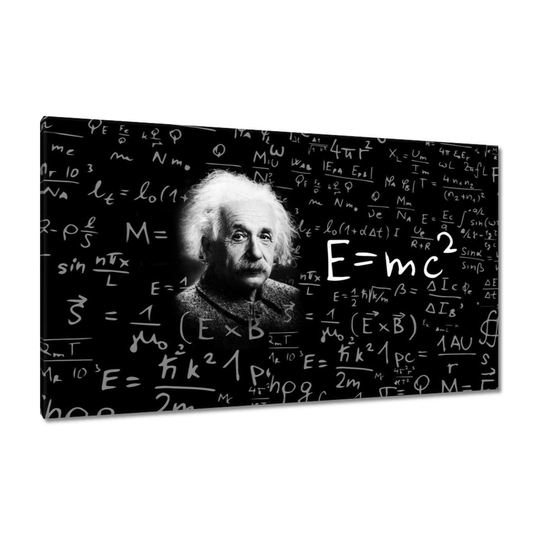 Obraz E=MC2 Albert Einstein, 120x70cm ZeSmakiem