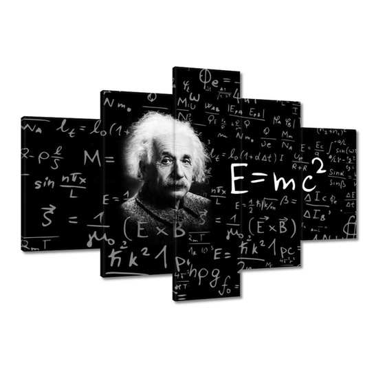 Obraz E=MC2 Albert Einstein, 120x80cm ZeSmakiem