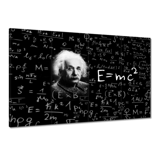 Obraz E=MC2 Albert Einstein, 120x80cm ZeSmakiem