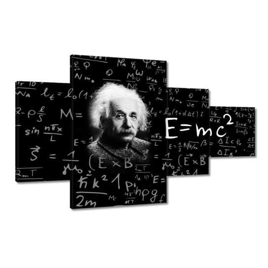 Obraz E=MC2 Albert Einstein, 130x80cm ZeSmakiem
