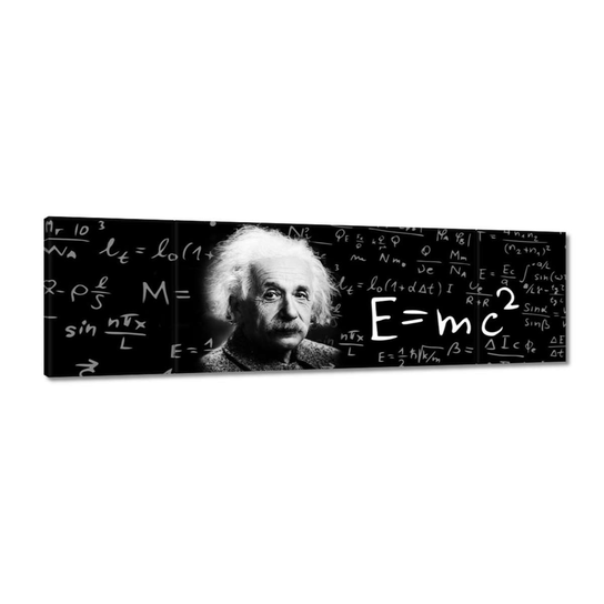 Obraz E=MC2 Albert Einstein, 170x50cm ZeSmakiem