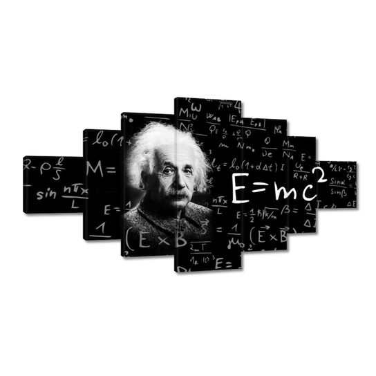 Obraz E=MC2 Albert Einstein, 200x100cm ZeSmakiem