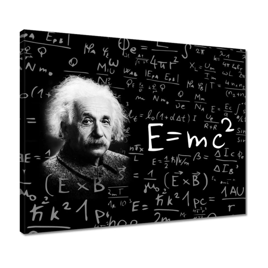 Obraz E=MC2 Albert Einstein, 50x40cm ZeSmakiem