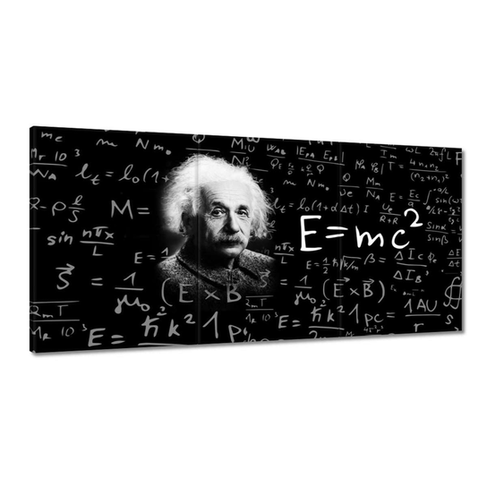 Obraz E=MC2 Albert Einstein, 60x30cm ZeSmakiem