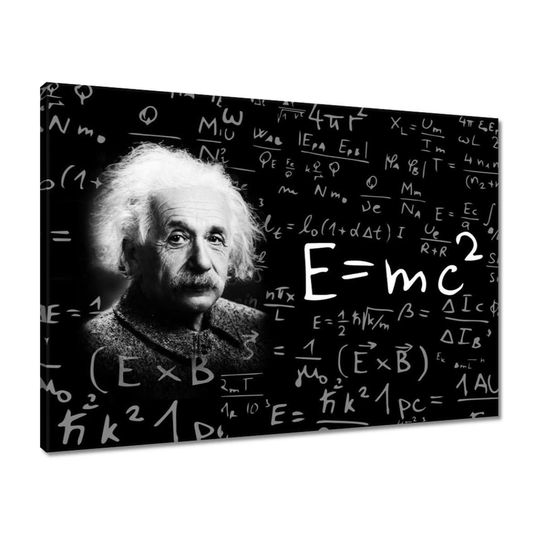 Obraz E=MC2 Albert Einstein, 70x50cm ZeSmakiem