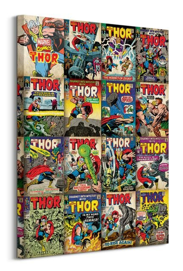 Obraz na płótnie Marvel Thor Covers na ścianę do salonu 60x80 cm Marvel