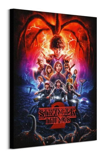 Obraz na płótnie Stranger Things 2 obrazy na ścianę do salonu 60x80 cm Stranger Things