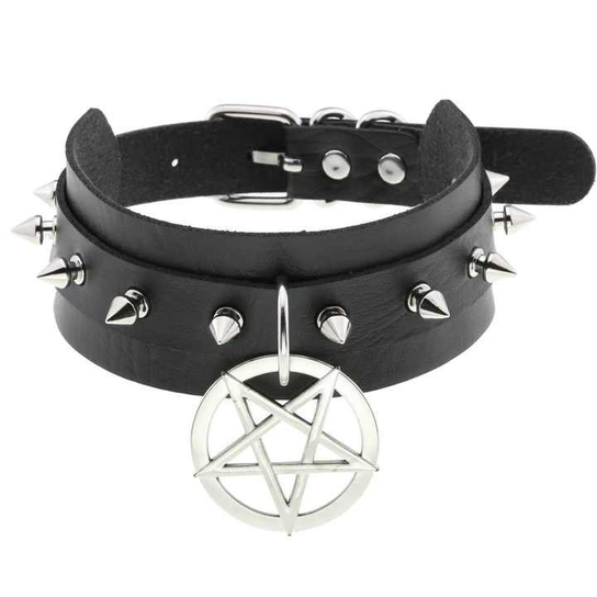 Obroża Pentagram (Black) Inna marka