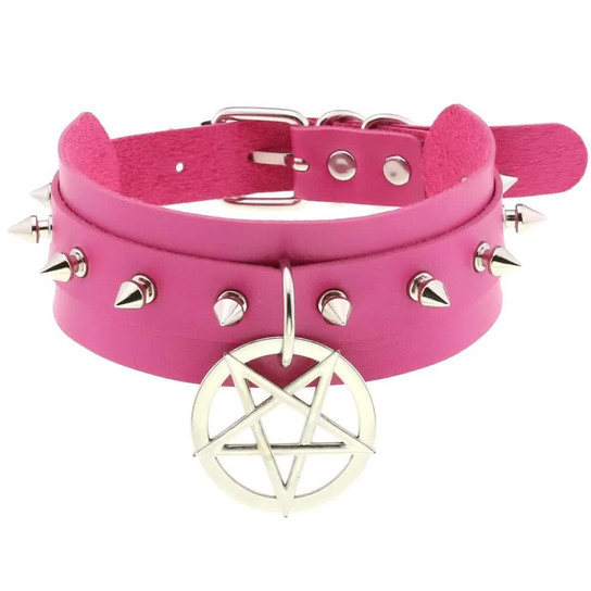 Obroża Pentagram (Pink) Inna marka