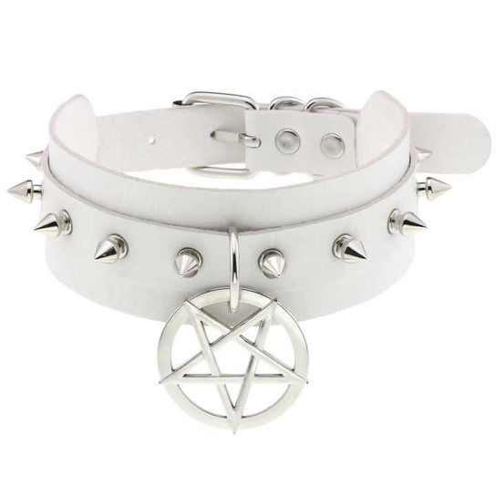 Obroża Pentagram (White) Inna marka
