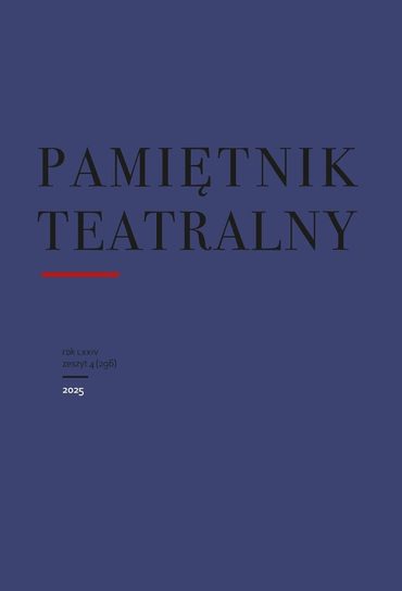 Pamiętnik Teatralny Instytut Sztuki PAN