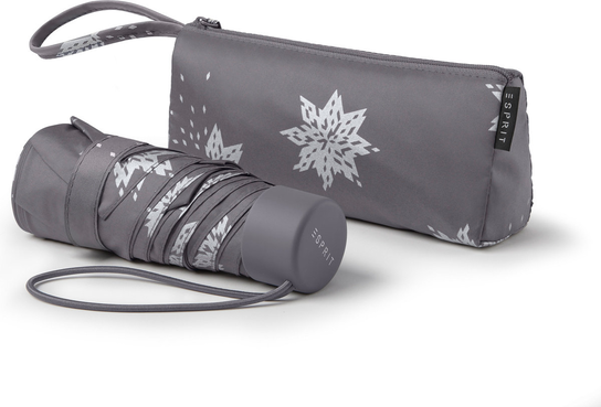 Parasol Esprit Ultra Mini Pouch Bits & Stars Silver Metallic Esprit