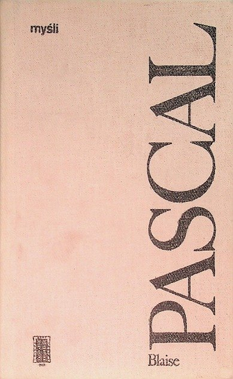 Pascal myśli Blaise Pascal