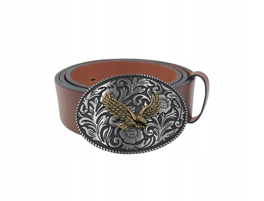 Pasek skórzany BÓR HUNTER ELEGANCE - Eagle Brown -100 Inna marka