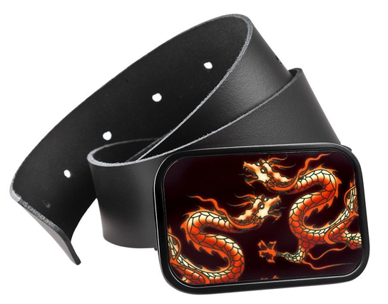 pasek z klamrą CHINA DRAGONS -XL Inna marka