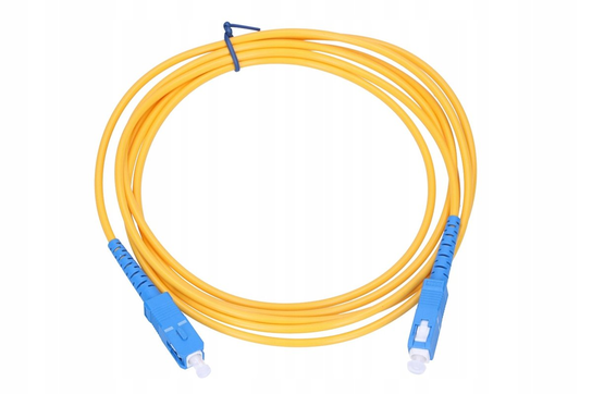 Patchcord SC/UPC-SC/UPC PVC Simplex 3mm 1m Extralink