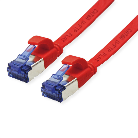 Patchkabel VALUE FTP, Cat.6A (Class EA), extra plat, rood, 1 m Value