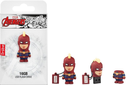Pendrive TRIBE Marvel Captain Marvel, 16 GB Tribe