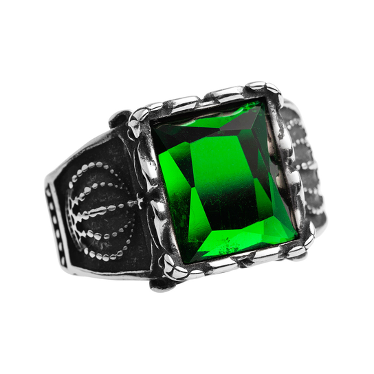 pierścień CROWN (green)-Y Inna marka